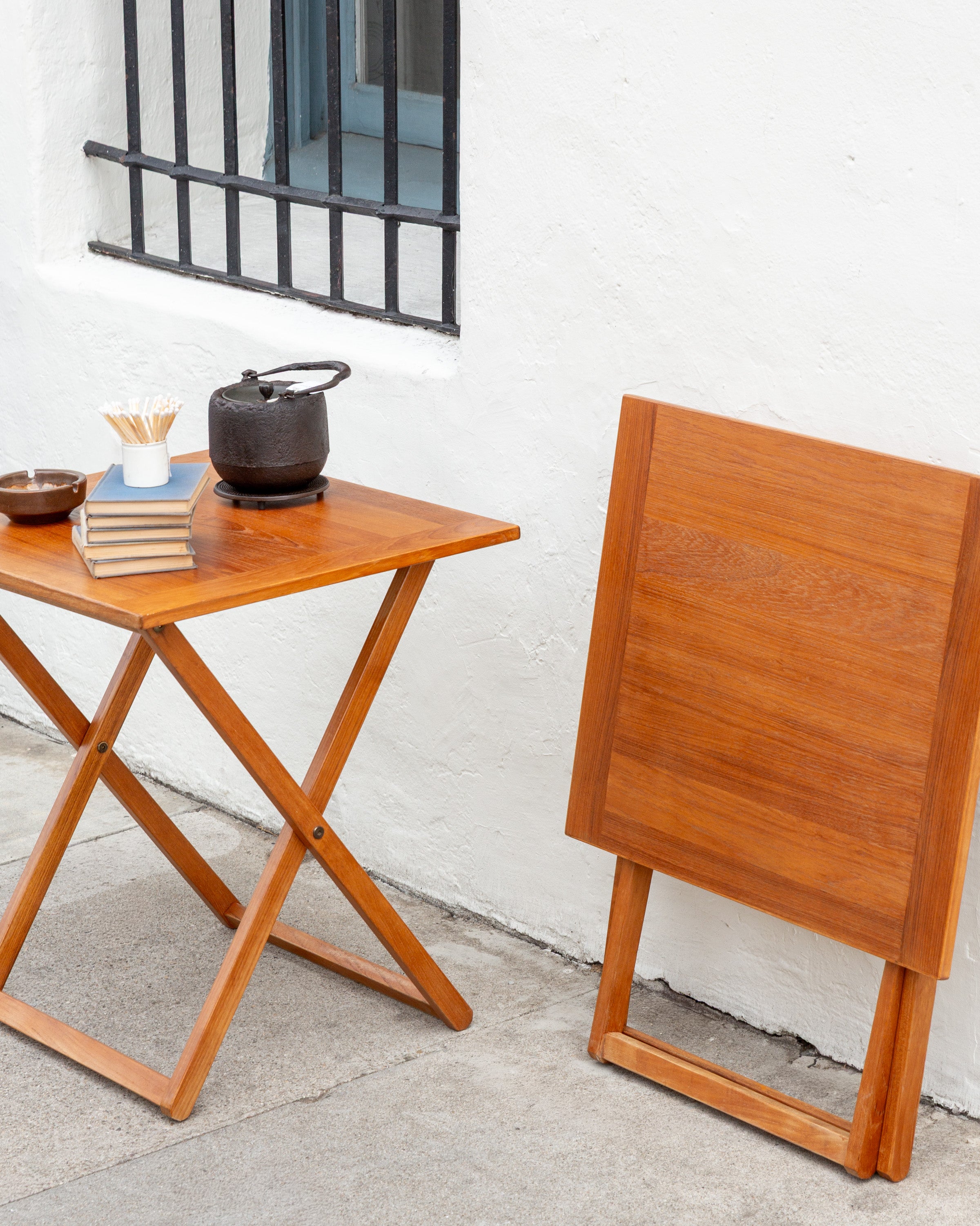 Ansager Mobler 1970s Danish Teak Folding Table (set of 2)