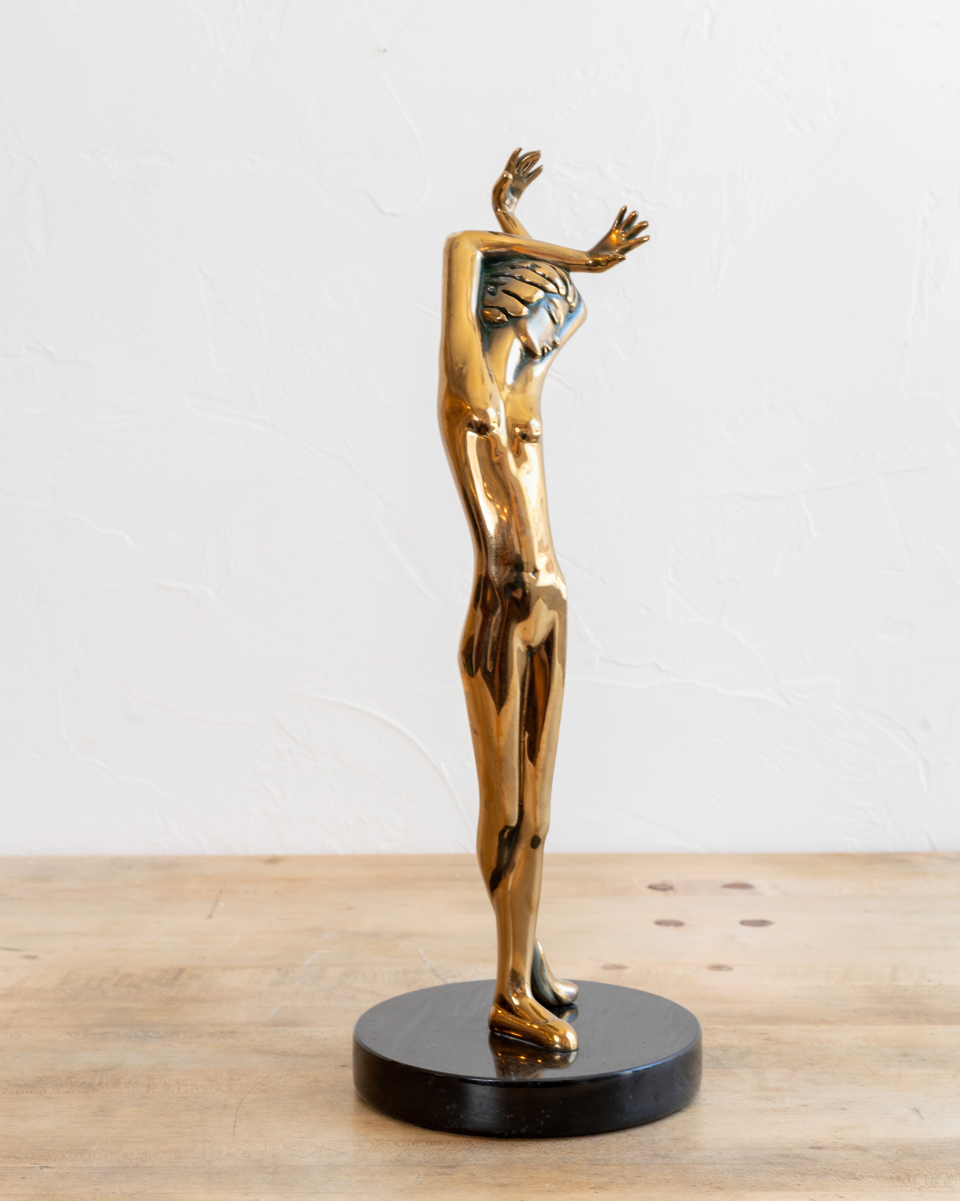 Circa 1982 Bronze Female Ballerina Sculpture By Tom & Bob Bennett