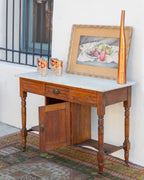 Antique Edwardian Marble Top Wash Stand