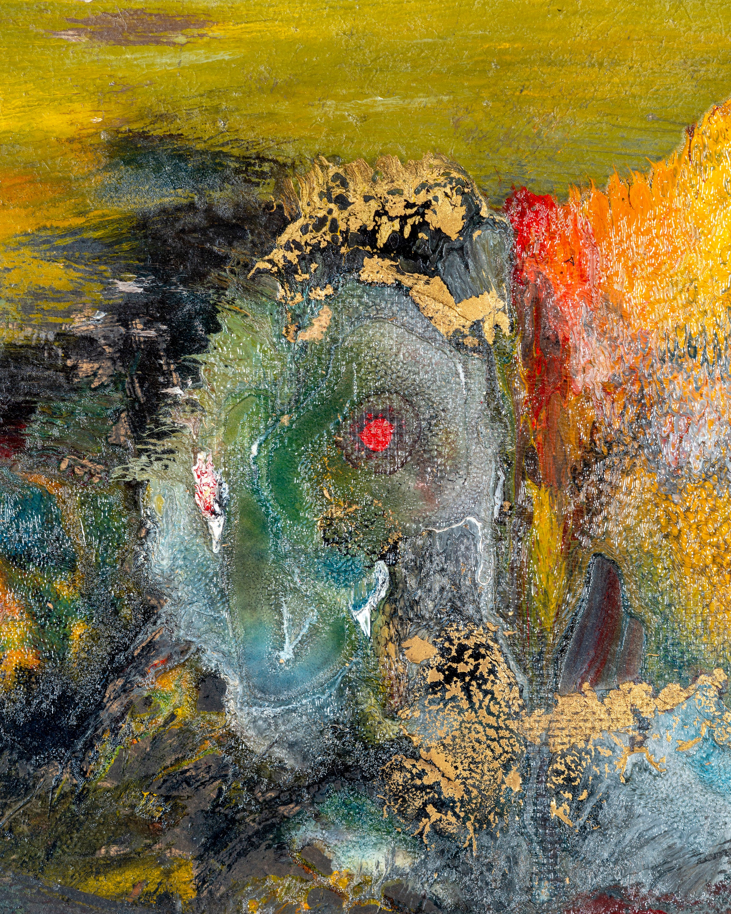 A. Rodriquez, Mexico City, 1969, Oil On Panel