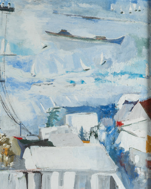 1960's San Francisco Cityscape Painting