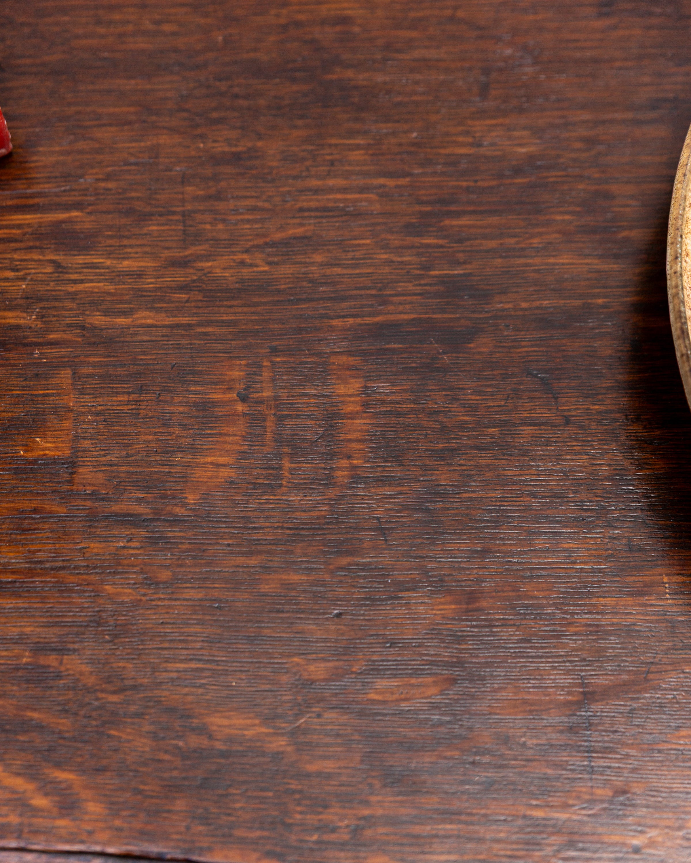 Antique Bowfront Carved Oak Credenza