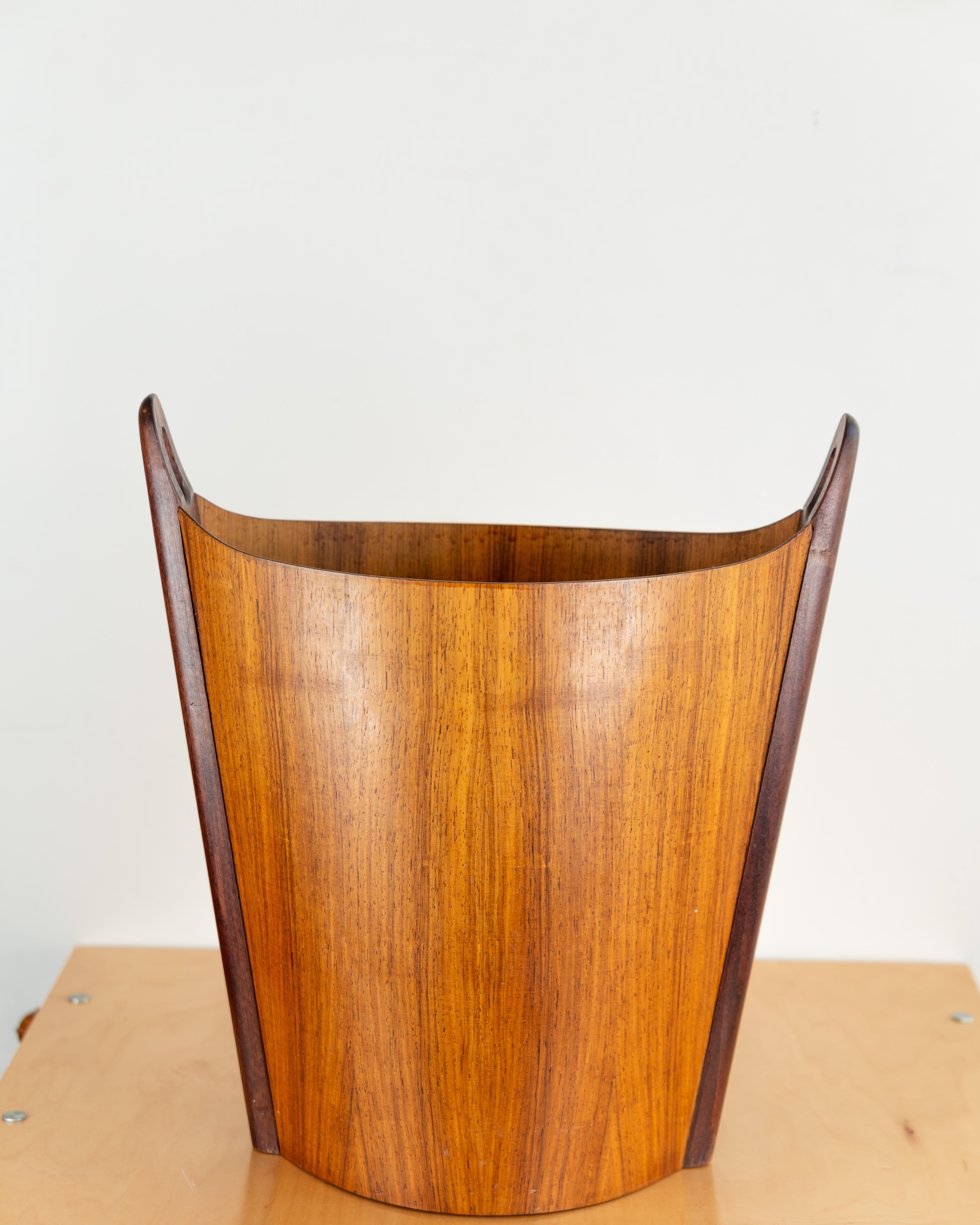 Einar Barnes for PS Heggen Teak Wastebasket