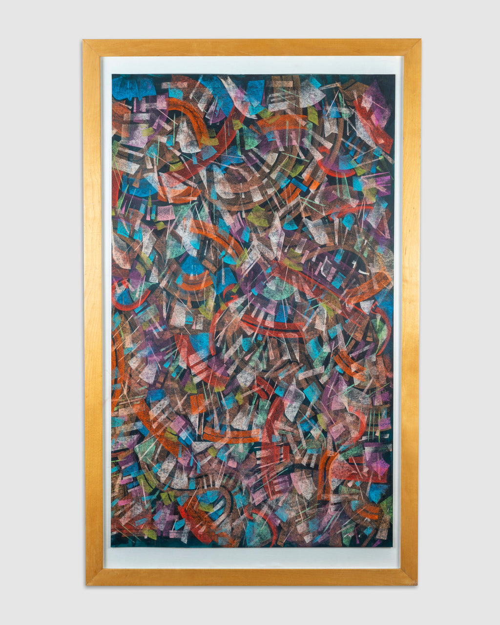 Modernist Pastel Painting Signed, Mystery