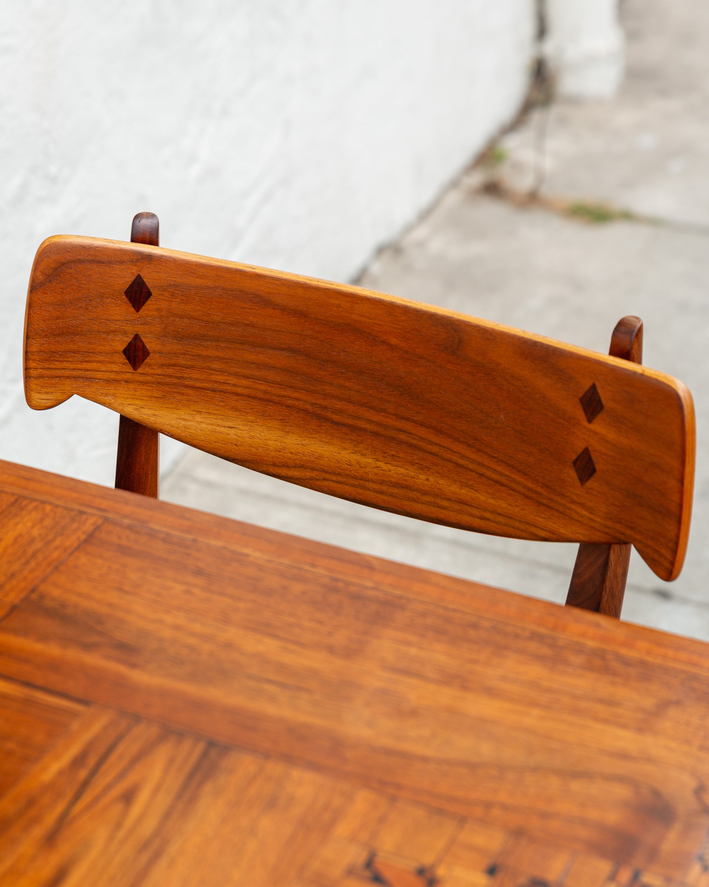 Kipp Stewart for Drexel Declaration Walnut Dining Chairs