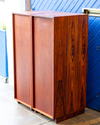 Rosewood Magic Box Folding Desk by Neils Erik Glasdam Jensen with Working Light