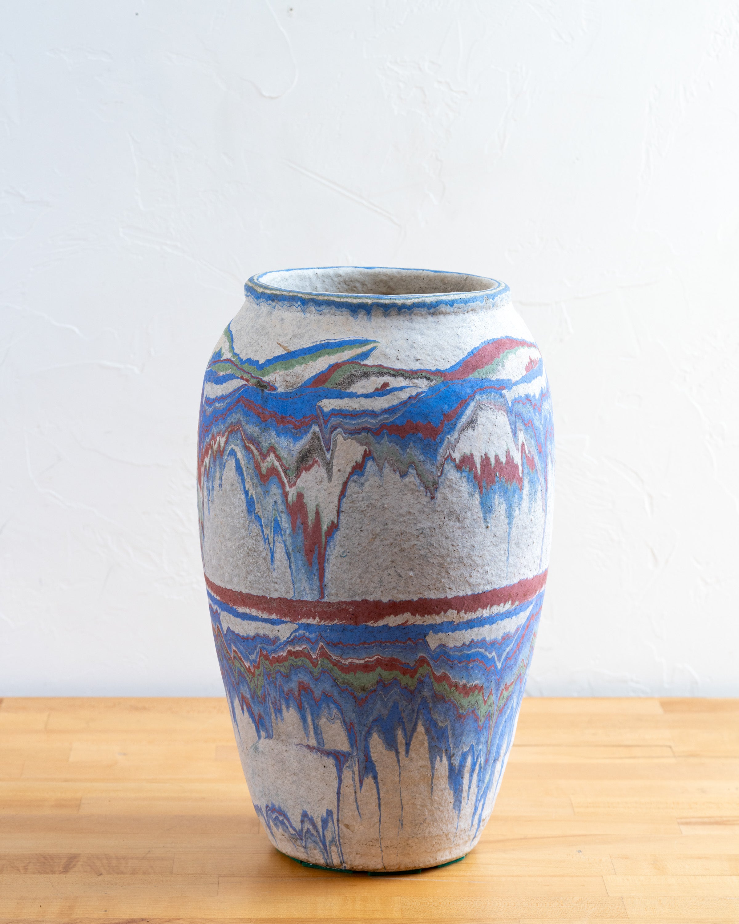 1930's Arts and Crafts Era Ozark "Roadside Pottery" with a Rainbow Drip Surface