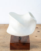 Minimalist Plaster Sculpture by Mystery Artist