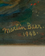 Martin Baer (1894-1961) mixed media on paper , 1948
