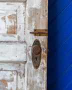 Antique Solid Wood Door with Original Hardware