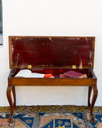 Vintage Piano Bench with Storage