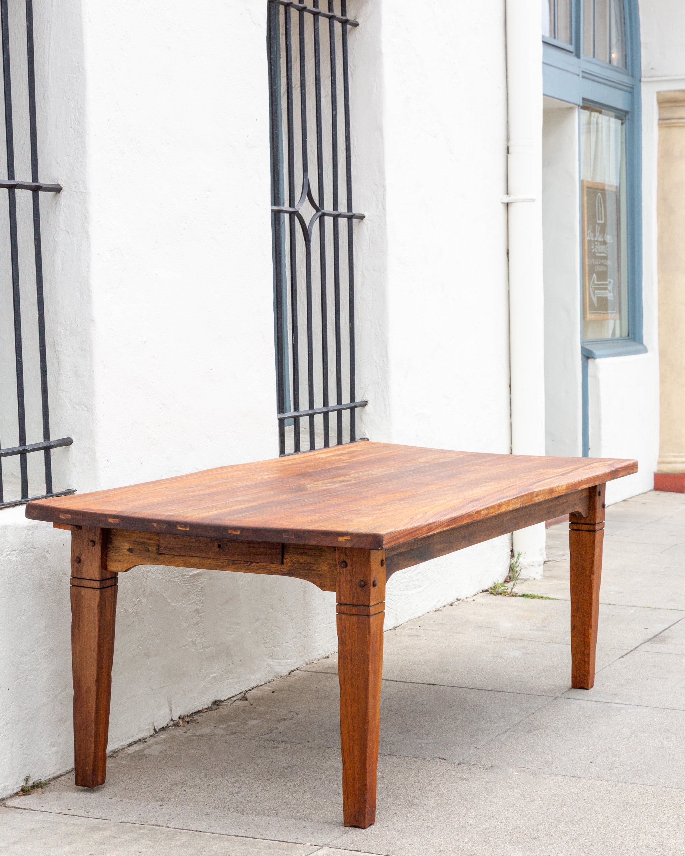 Vintage Solid Wood Refurbished Dining Table