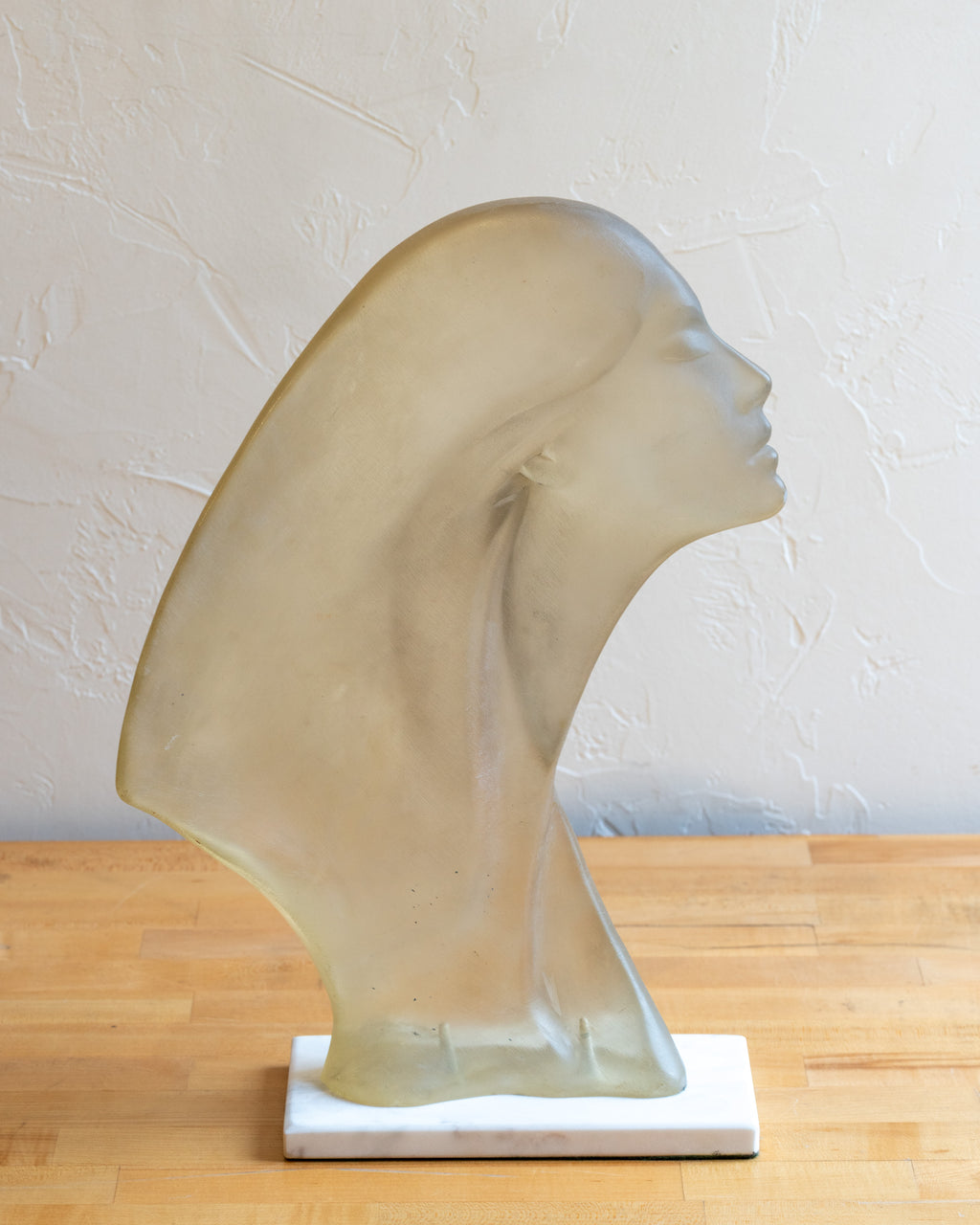 Stargazer David Fisher Lucite Sculpture Bust Art Deco Woman