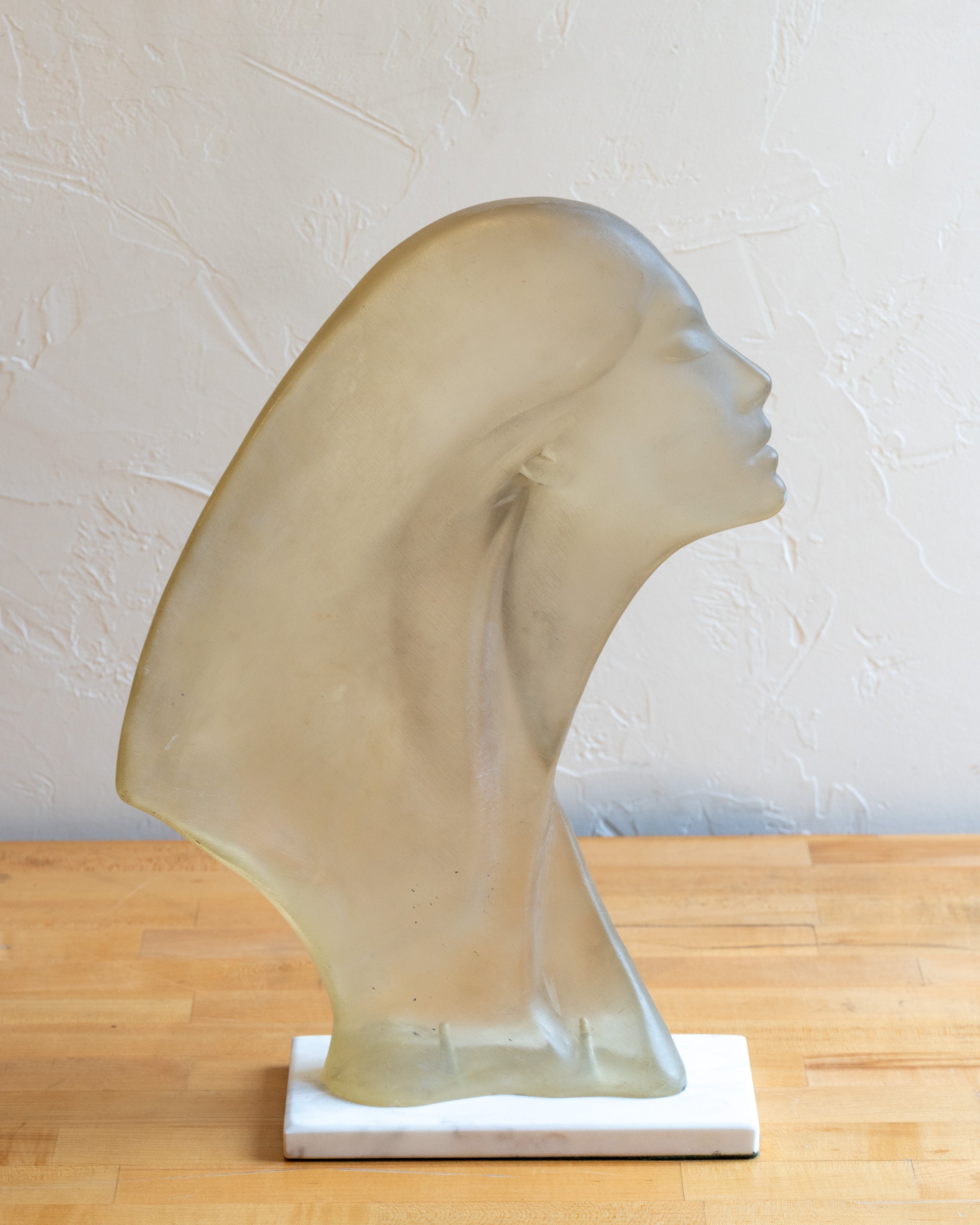 Stargazer David Fisher Lucite Sculpture Bust Art Deco Woman