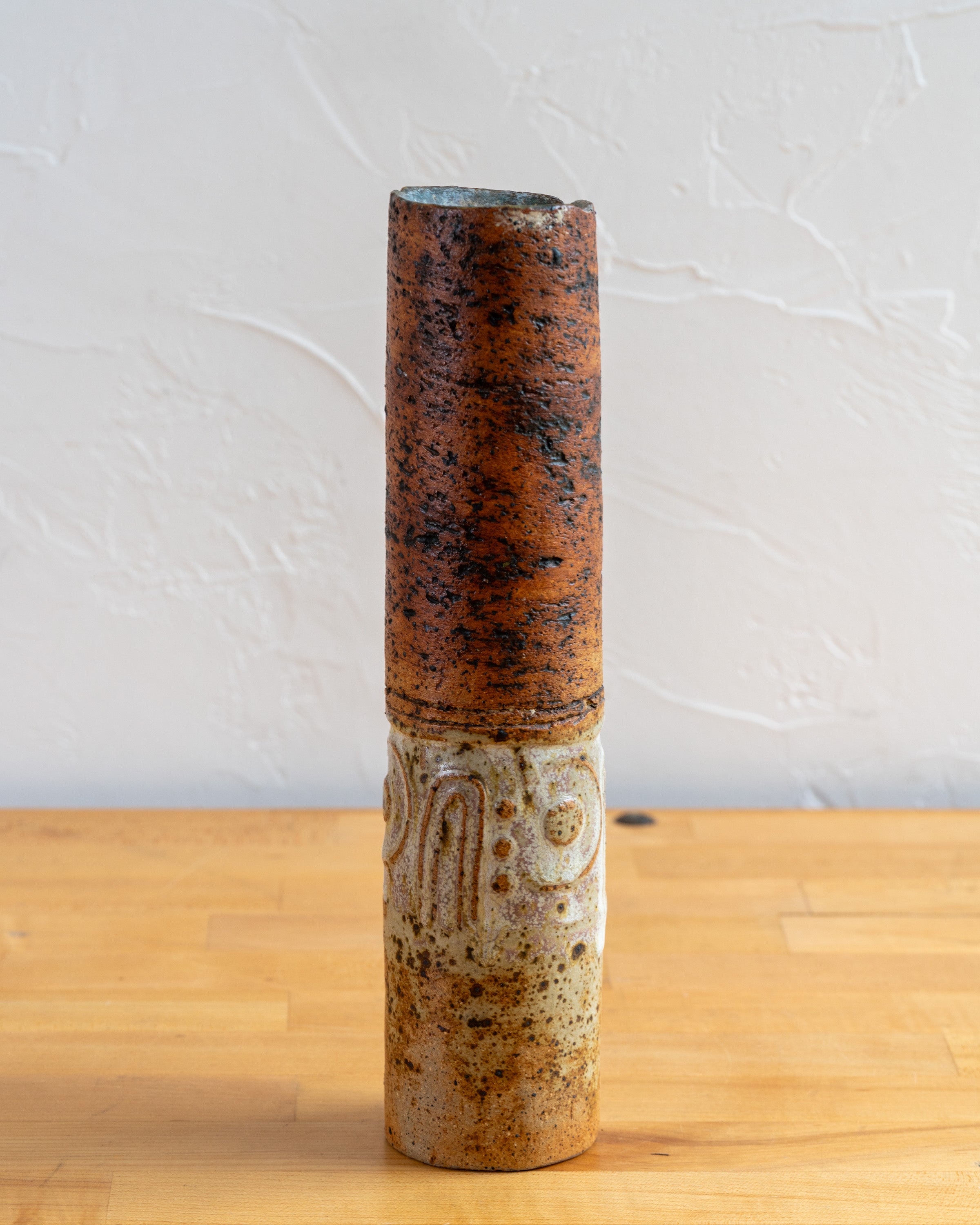 Vintage Alan Wallwork Studio Pottery Stoneware Vase