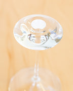 1970s Kjell Engman for Kosta Boda Signed Crystal Fanfare Candlesticks (Pair)