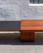Mid-Century Walnut Expanding Coffee Table by John Keal for Brown Saltman