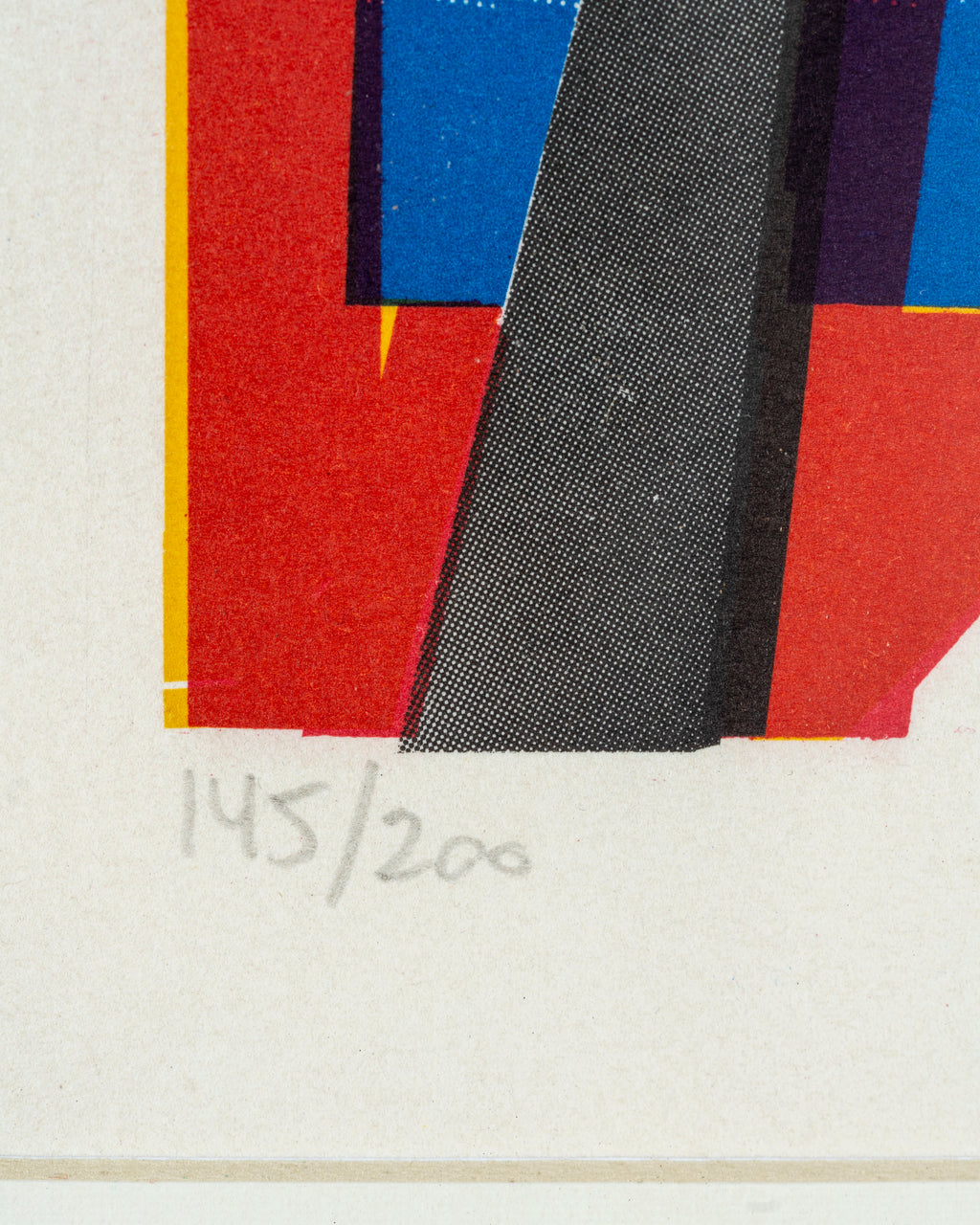 Vintage 1976 Jacob Wexler Abstract Lithograph