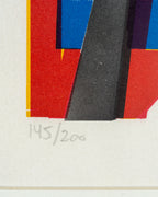 Vintage 1976 Jacob Wexler Abstract Lithograph