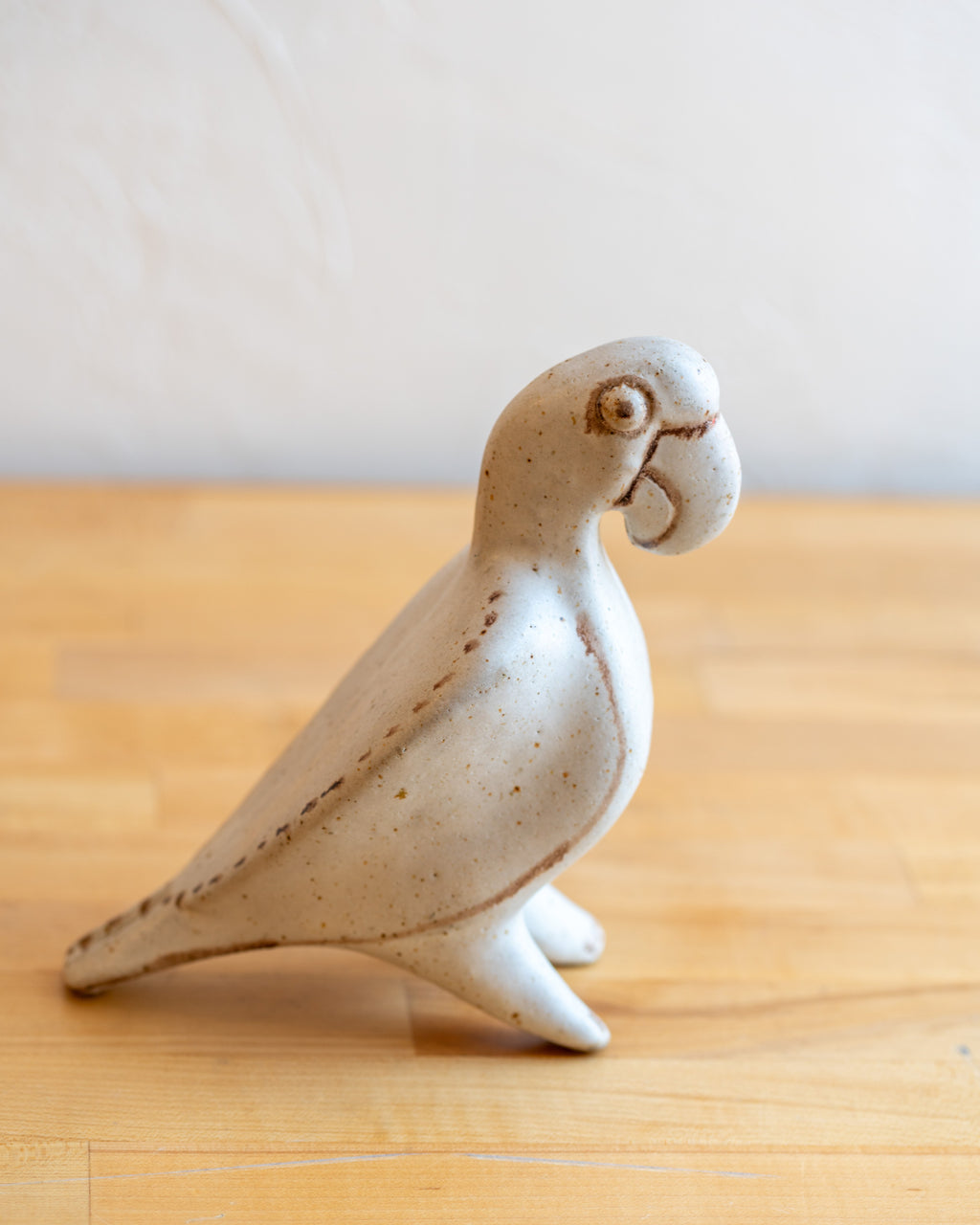 1970's Bruno Gambone Italy Glazed Ceramic Parrot