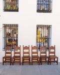 Spanish Revival Mesquite Dining Chairs (set of 6)