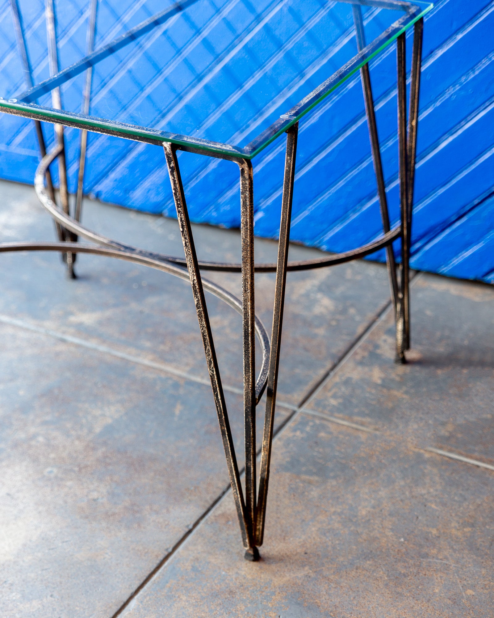 Mid Century Iron Table in the style of Salterini