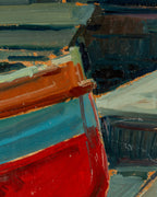 1920's Oil on Board from Viareggio, Italy by F. Marchi