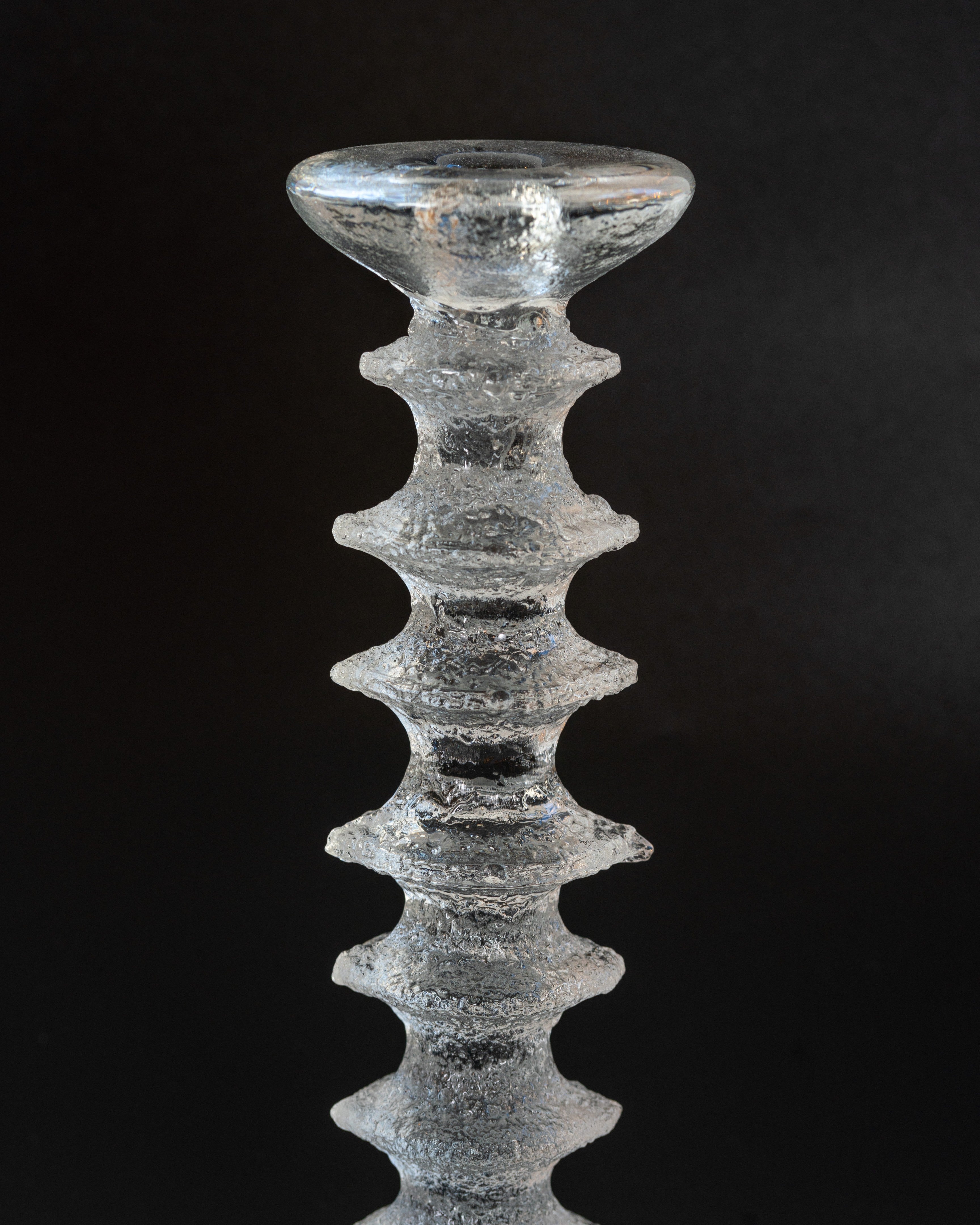 Finland Modern Glass 'Festivo' Candle by Timo Sarpaneva