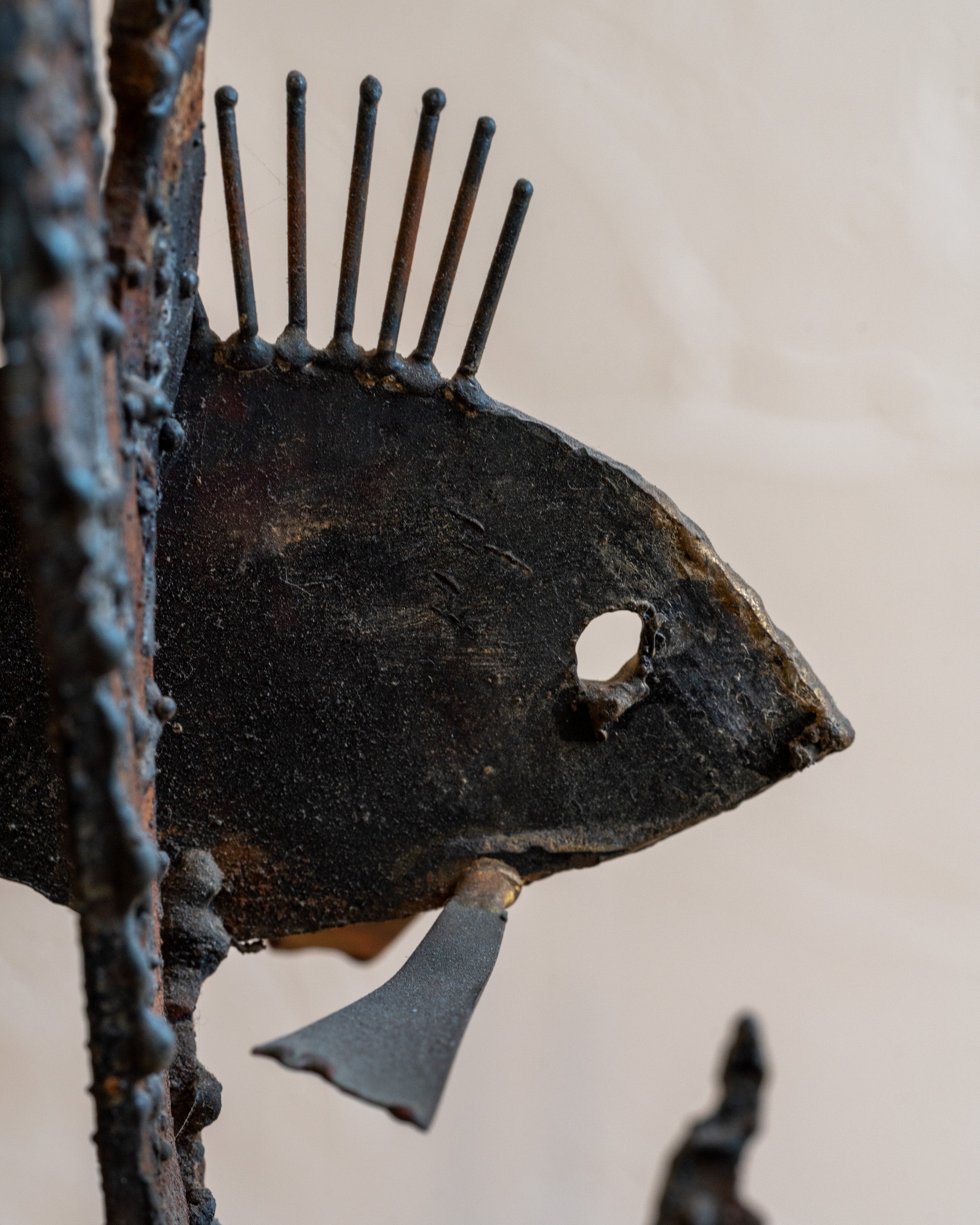 Vintage MCM Brutalist Underwater World Sculpture