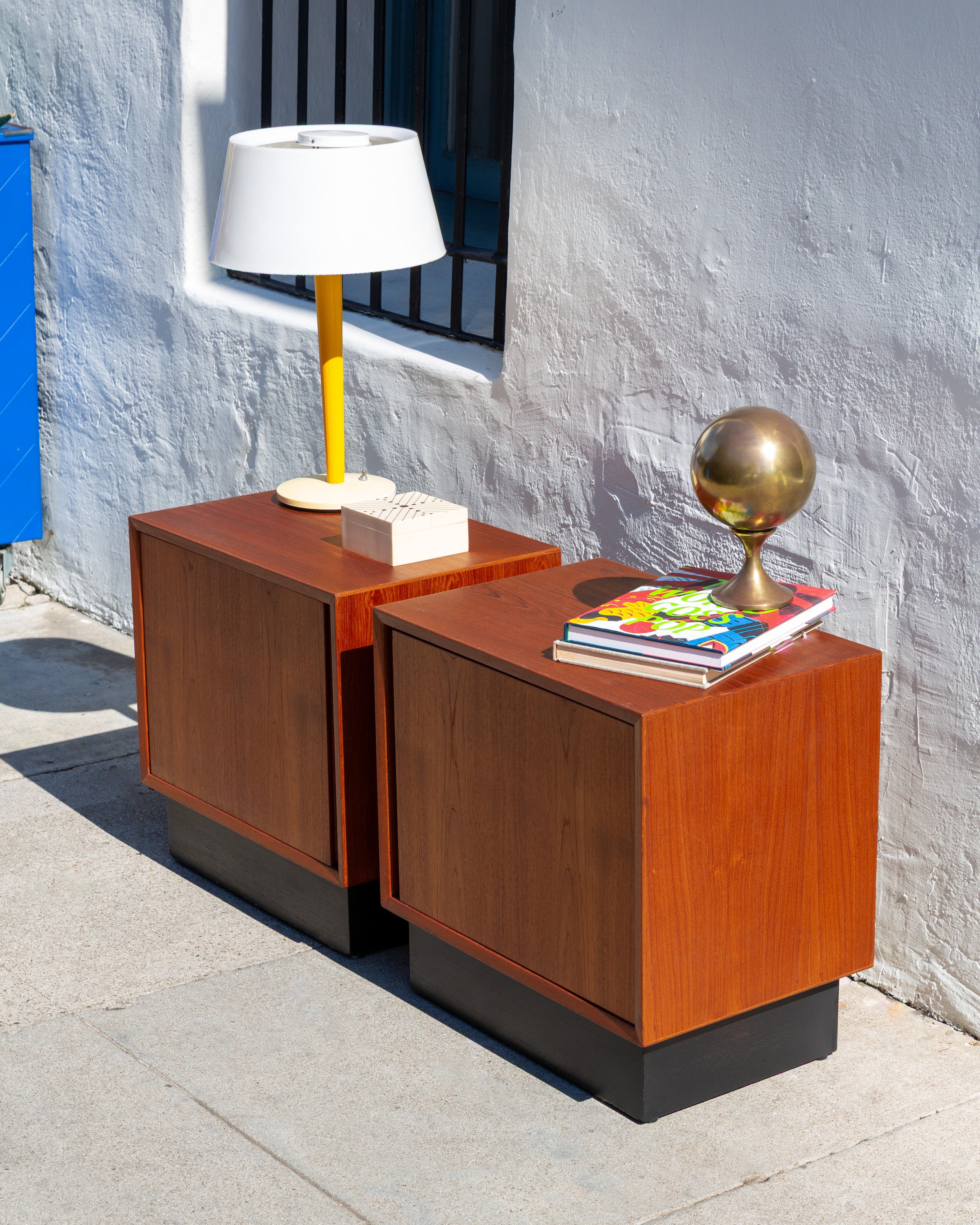 Mid Century Modern Teak Night Stand from Norway (Pair)