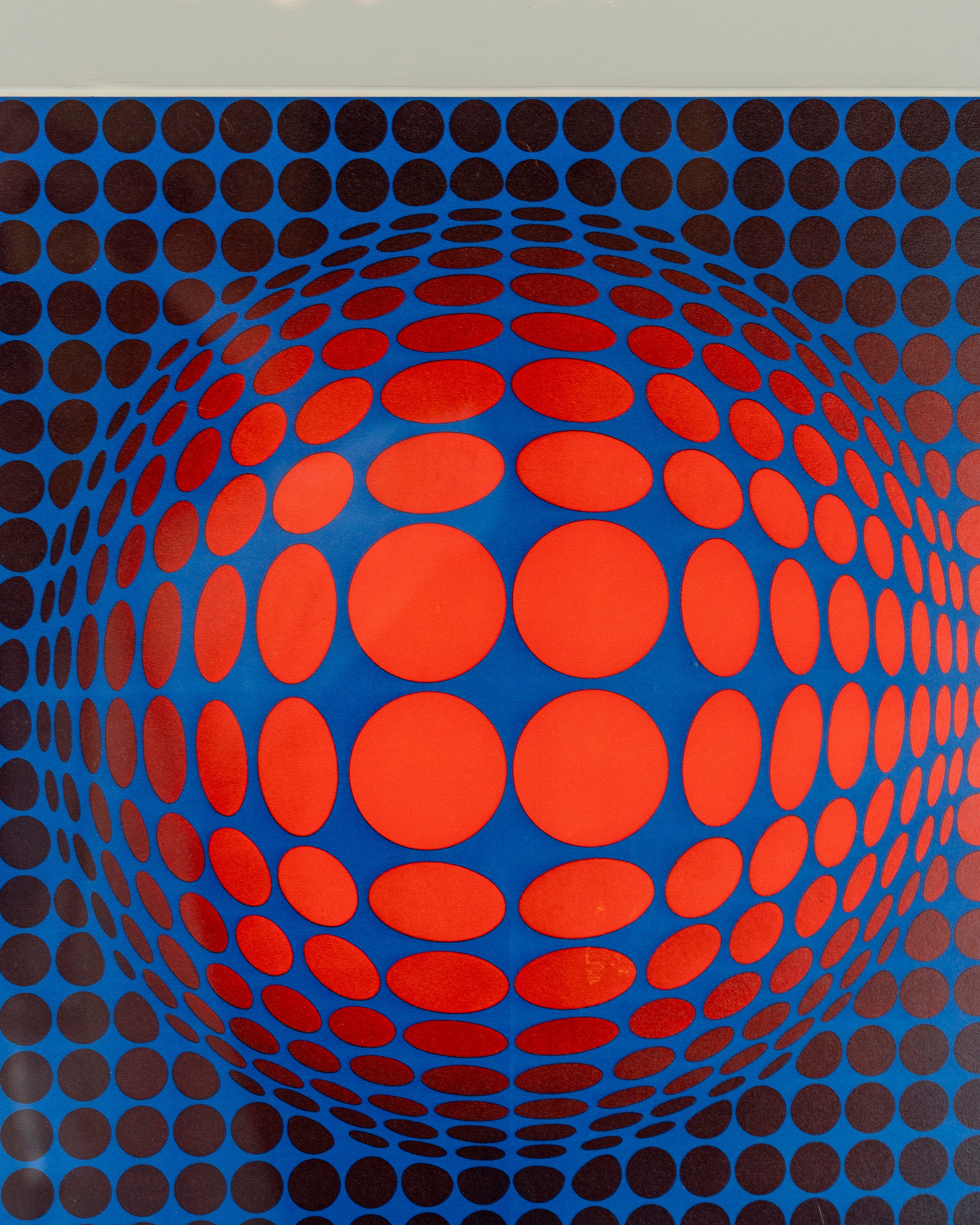 Vintage VP-Host Heliogravure Print By Victor Vasarely 1908-1977 Titled "Inverso"