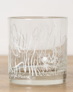 Mid Century Modern Georges Briard White Butterfly Glasses (Set of 8)