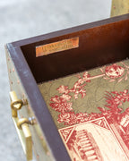 1970's Sarreid Ltd. Brass Clad 3 Drawer Chest with Natural Patina