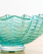 Vintage Handblown Murano Glass Bowl with Grape Handles