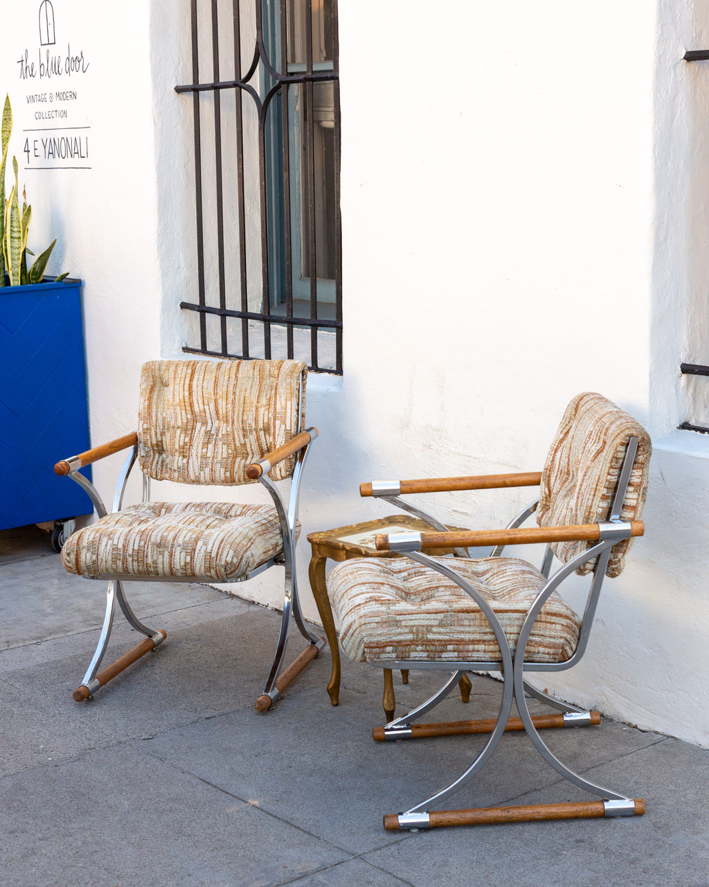 1970s Cleo Baldon Style Chairs with Original Upholstery