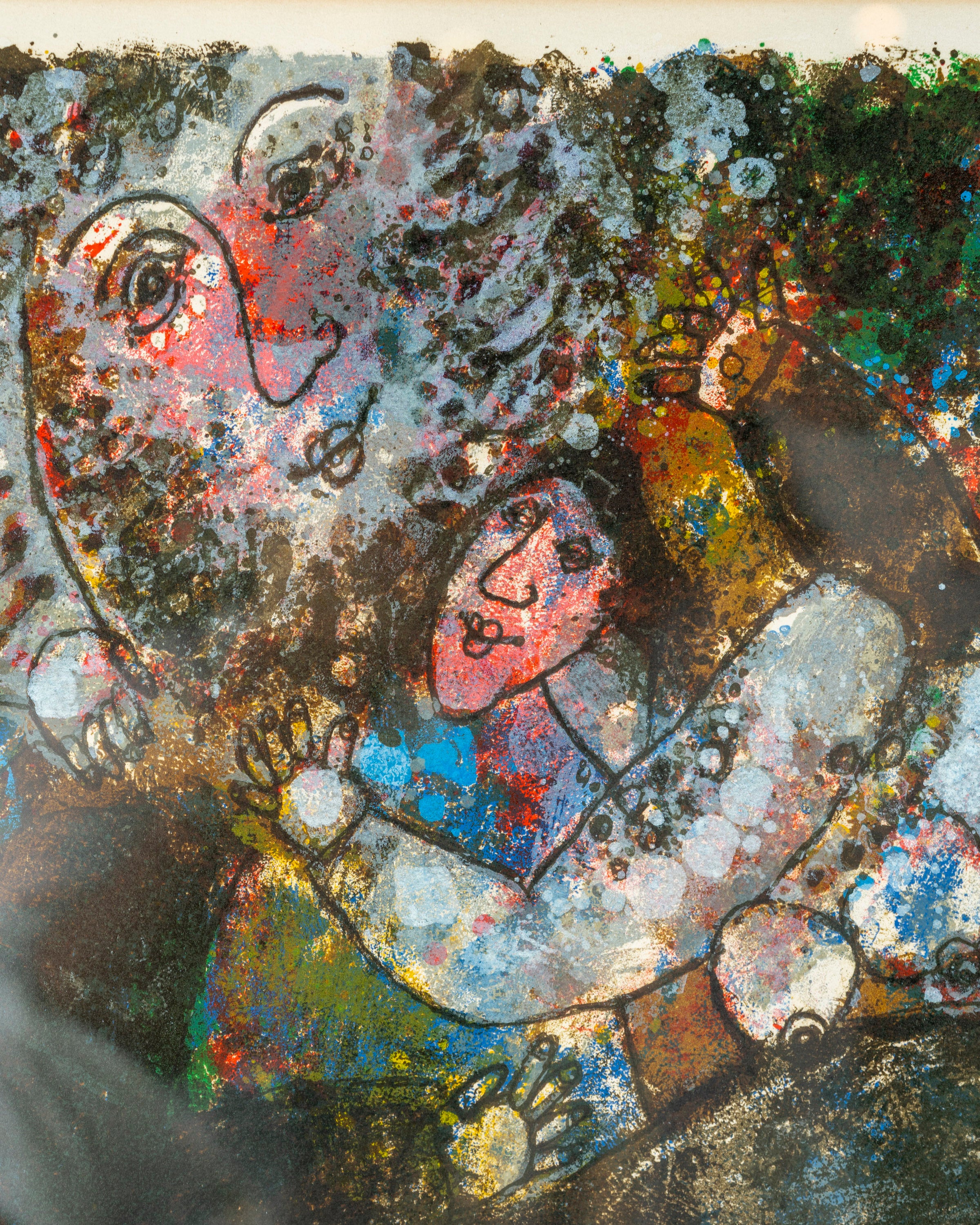 Artist Theo Tobiasse Ruth Et Booz Lithograph, Signed Artist Proof