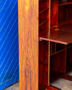 Rosewood Magic Box Folding Desk by Neils Erik Glasdam Jensen with Working Light