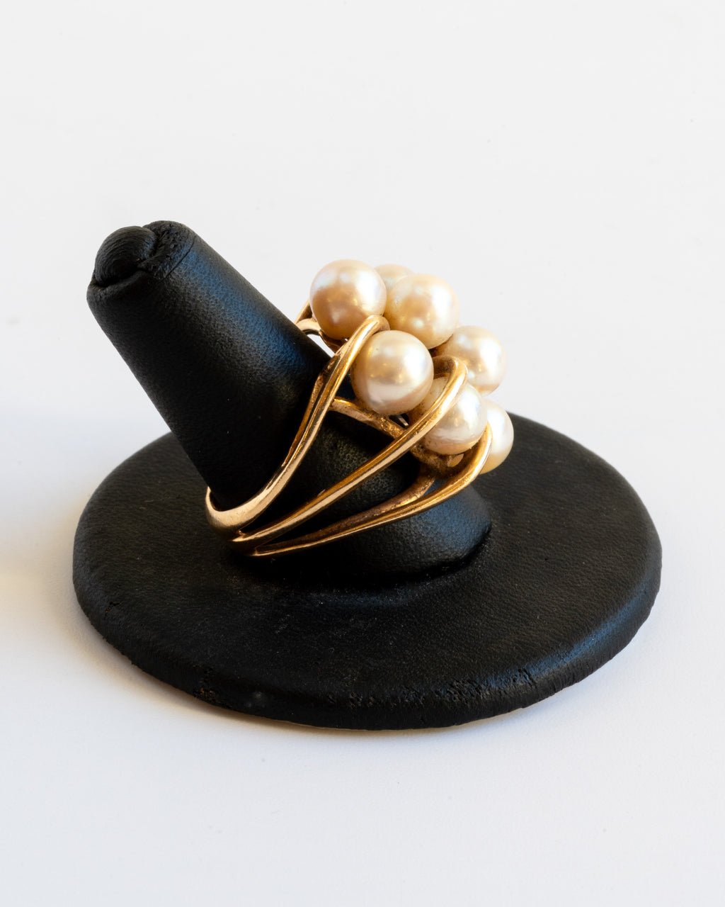Vintage 14k Pearls Cocktail Ring