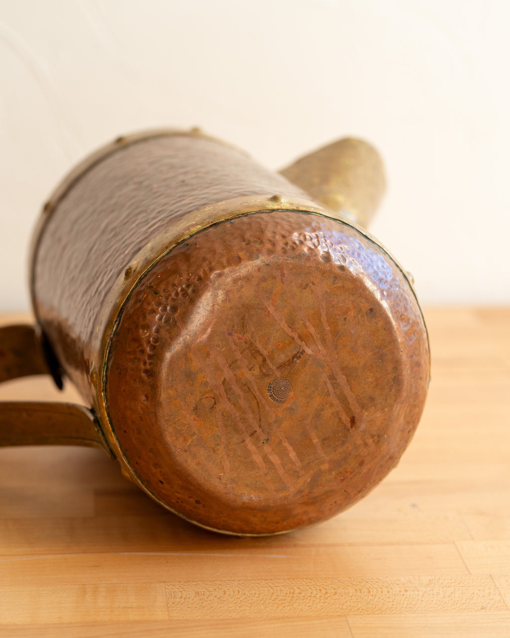 Fabulous Mexican Pitcher Copper and Brass