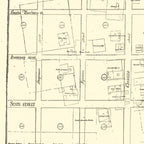 Santa Barbara Street Map Print From Antique 1855 Stamp
