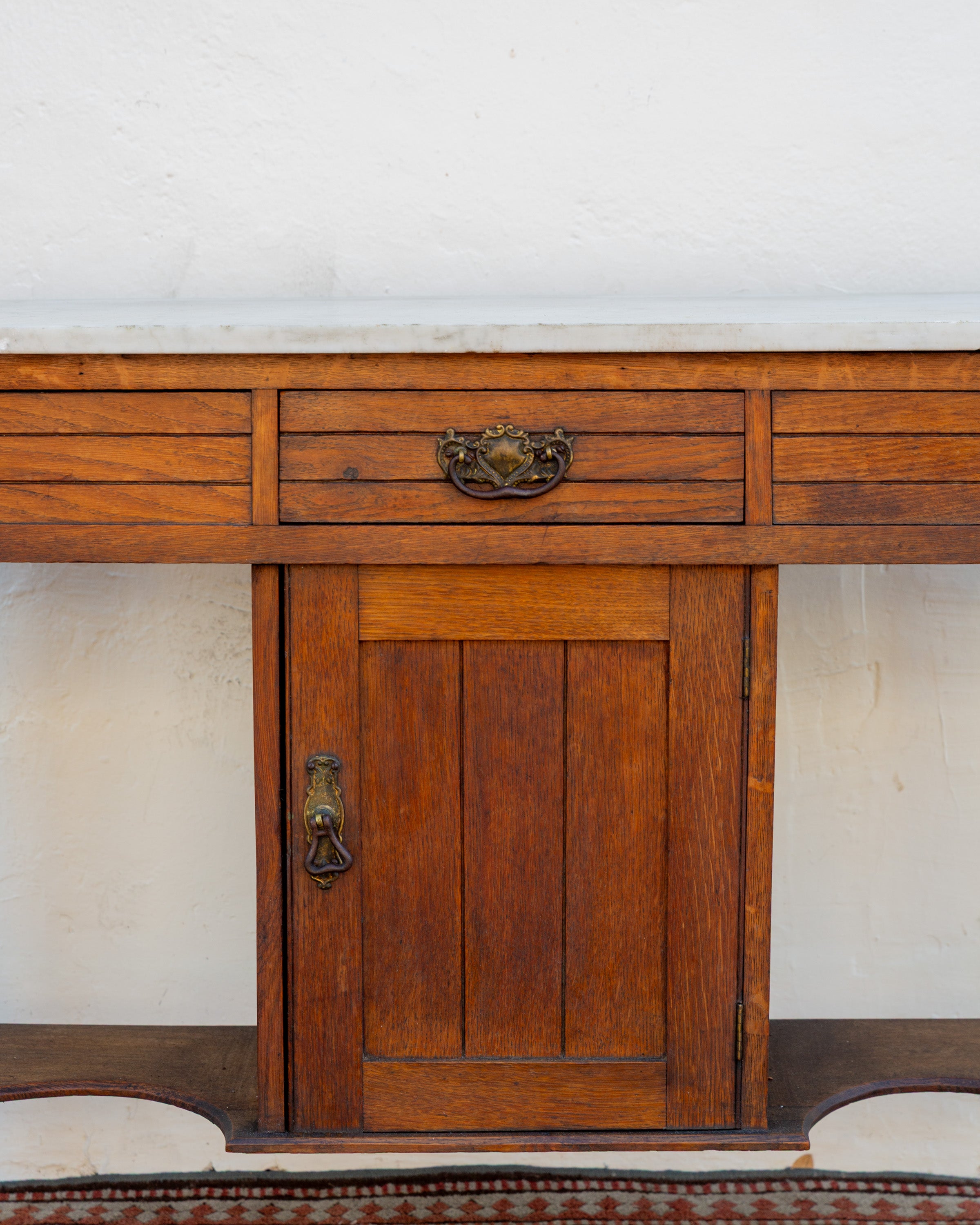 Antique Edwardian Marble Top Wash Stand
