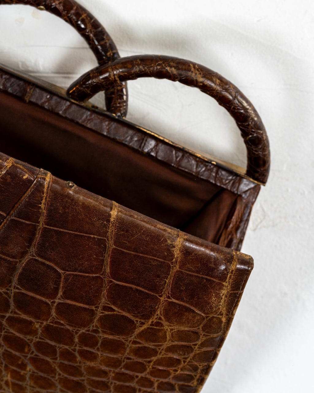 Vintage 1930's/40's Croc Clutch