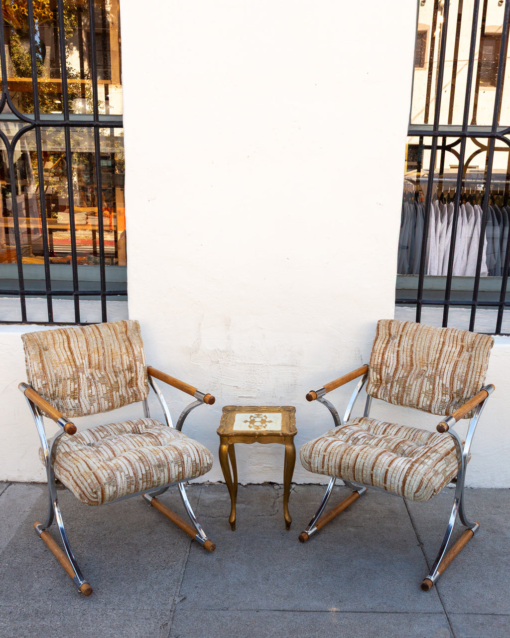 1970s Cleo Baldon Style Chairs with Original Upholstery