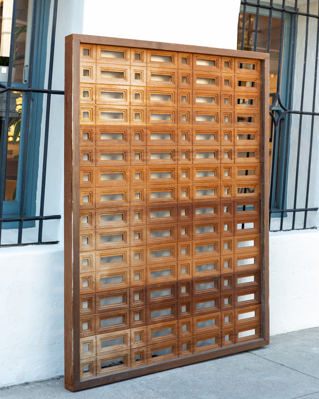 1960's-70's Sherrill Broudy for Panelcarve Redwood Panels Made in Santa Barbara