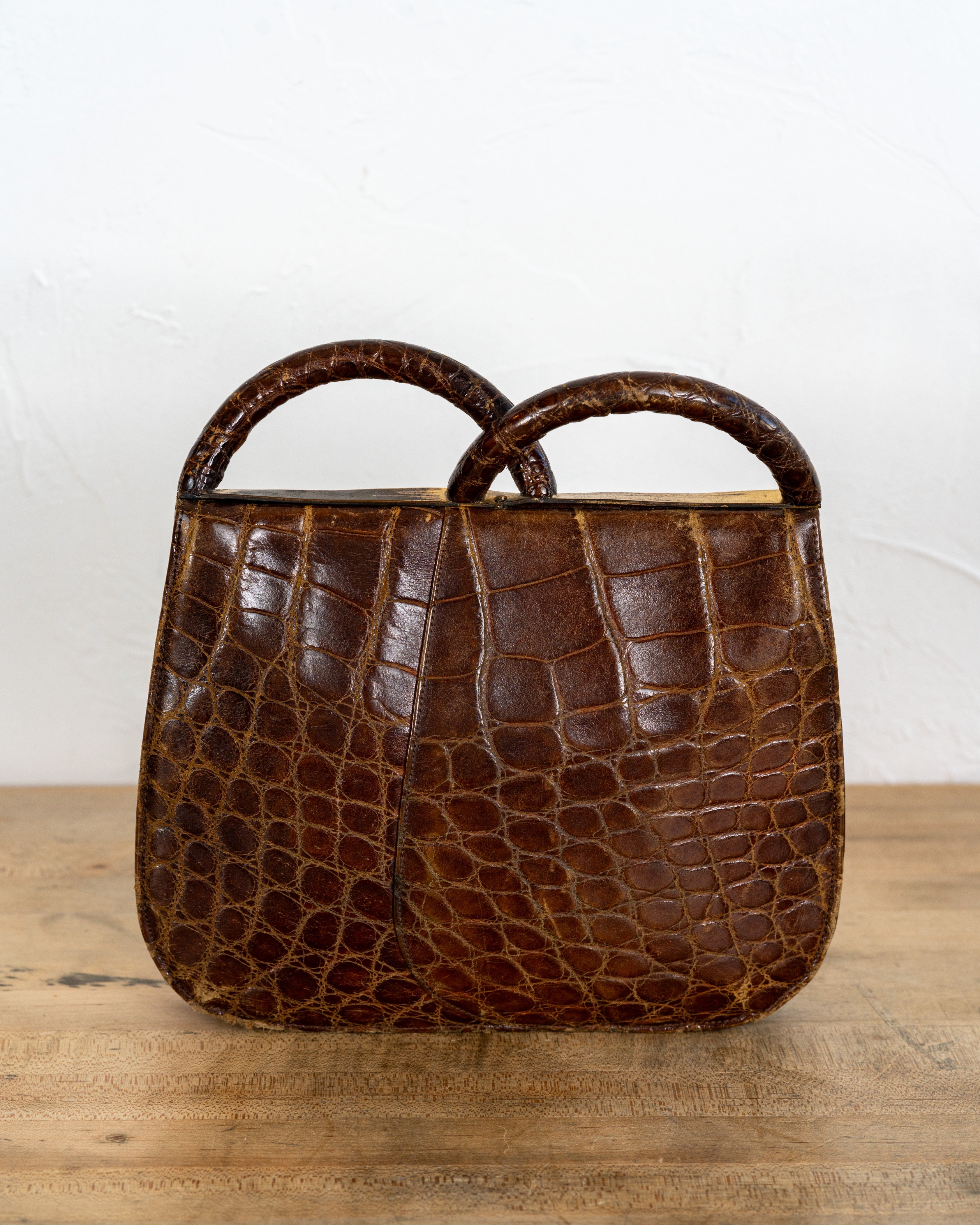 Vintage 1930's/40's Croc Clutch