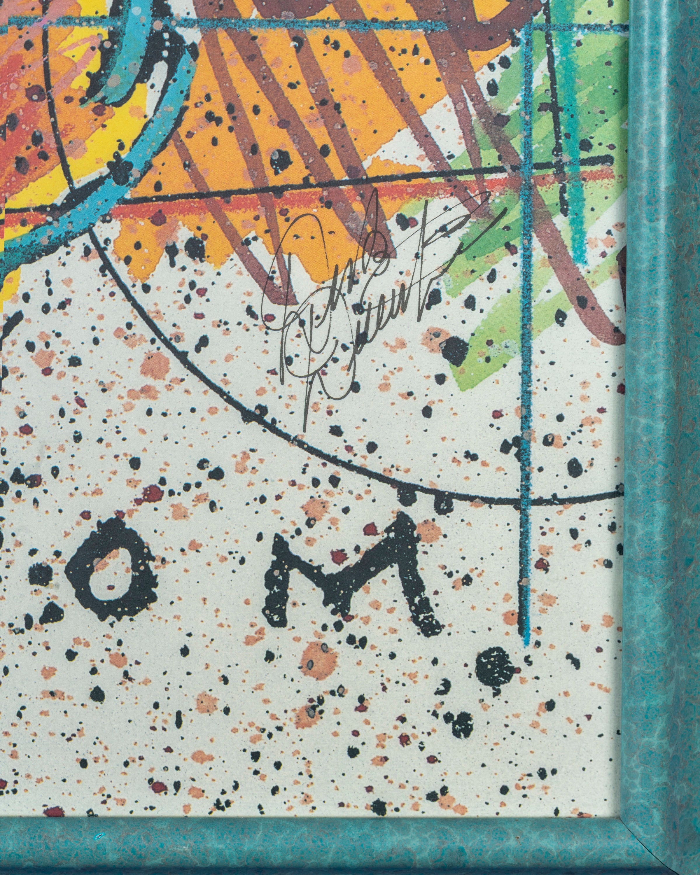 Vintage Mickey & Nordstrom Signed Poster Framed