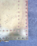 1970's Sarreid Ltd. Brass Clad 3 Drawer Chest with Natural Patina