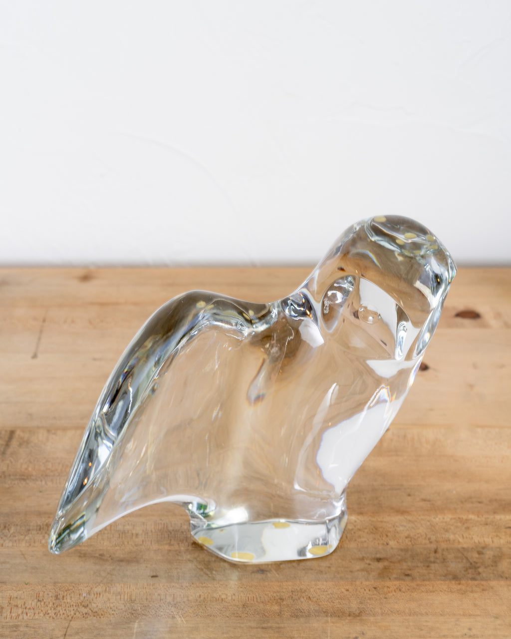 Vintage 1970's Baccarat Owl by Robert Rigot Sculpture (Itd. Ed. 9\12)