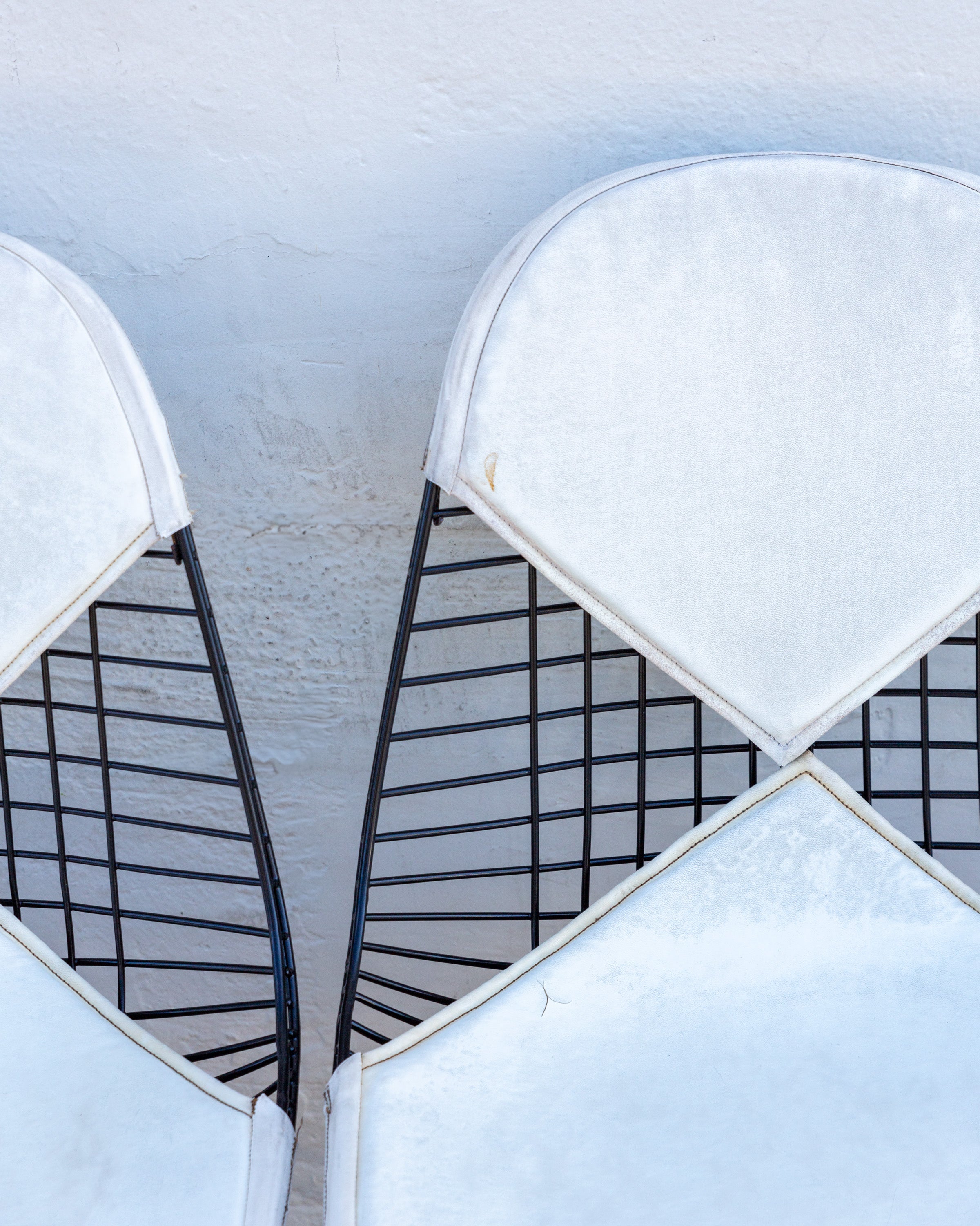 Eames DKR-2 Early 1950's New Powder Coat with Original Cushions