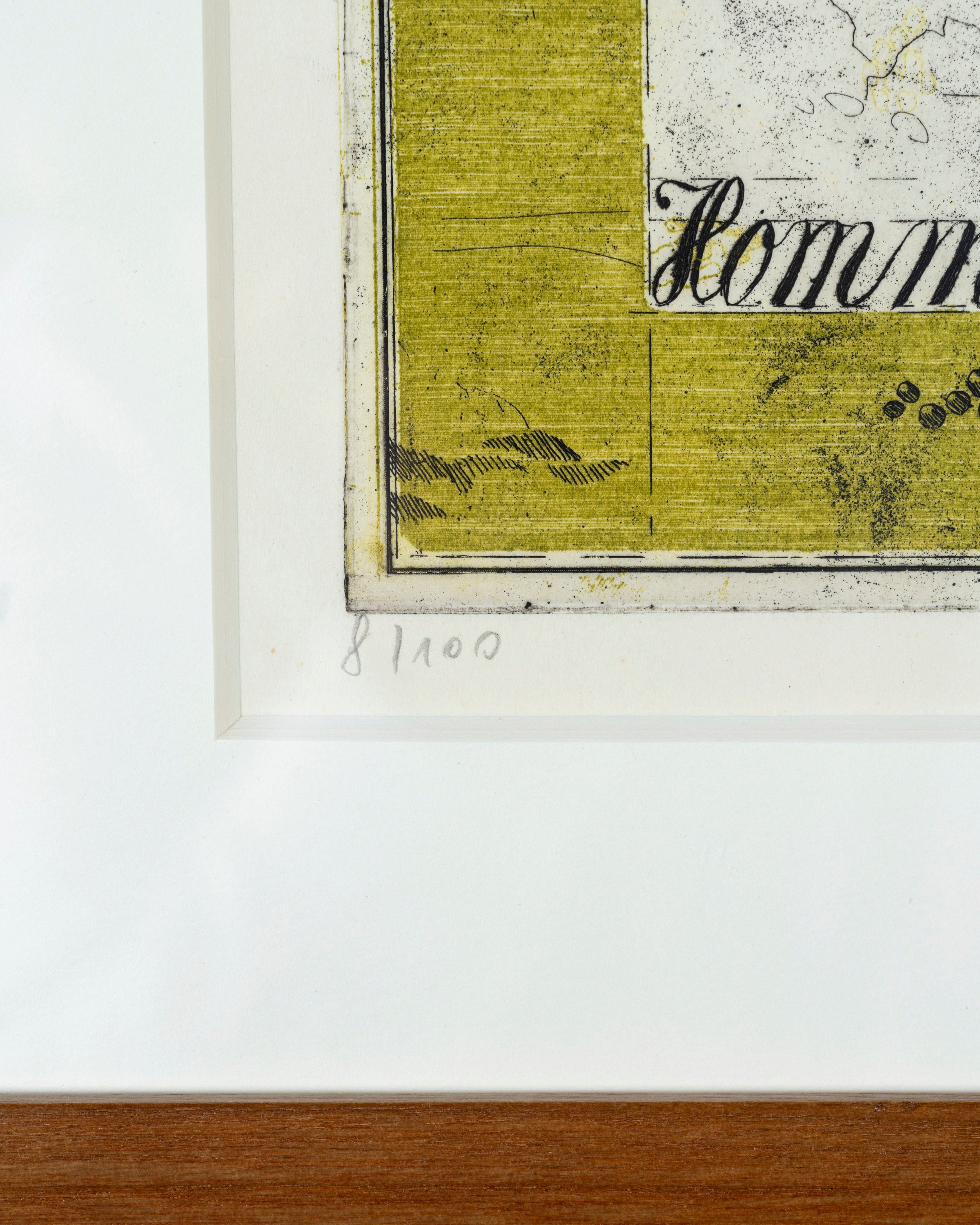 Uwe Bremer Serigraph "Hommage to Lovecraft"